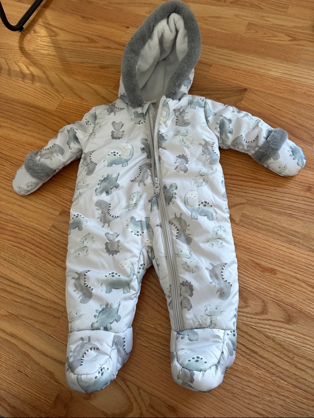 NEW 3-6m Snowsuit Jacket Baby girl boy dinosaur First Wish Happy Kids Canada